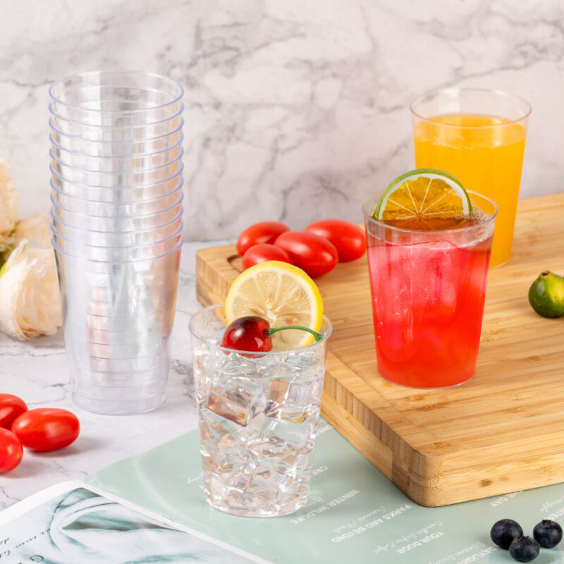 10oz Clear Plastic Cups1