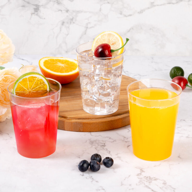 10oz Clear Plastic Cups3