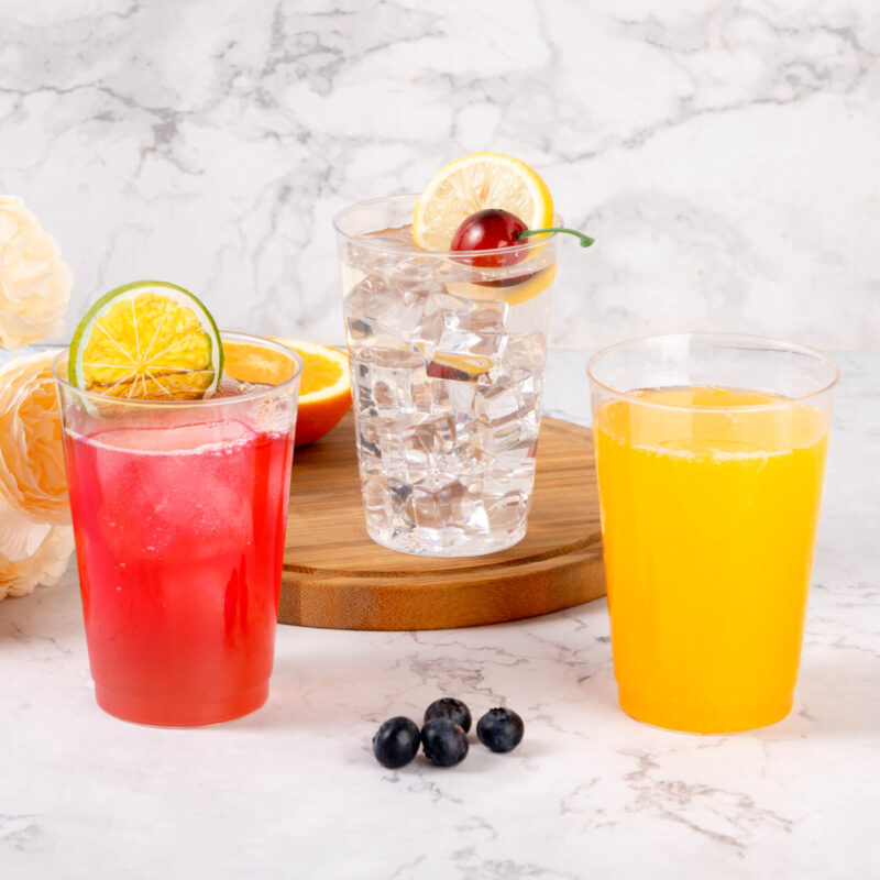 12oz Disposable Clear Plastic Cups 3