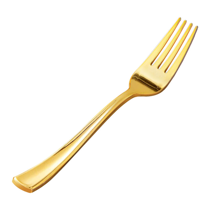 Goodluck Gold Plastic Forks