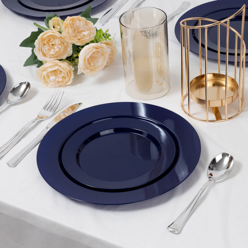 10.25& 7.5 Blue Plates Sets 3