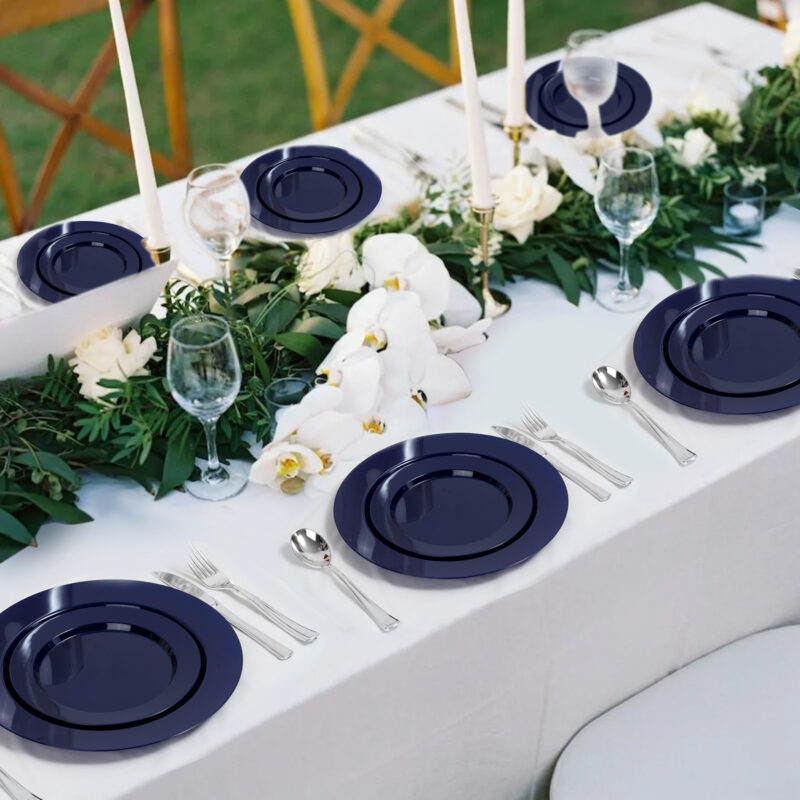 10.25& 7.5 Blue Plates Sets 5