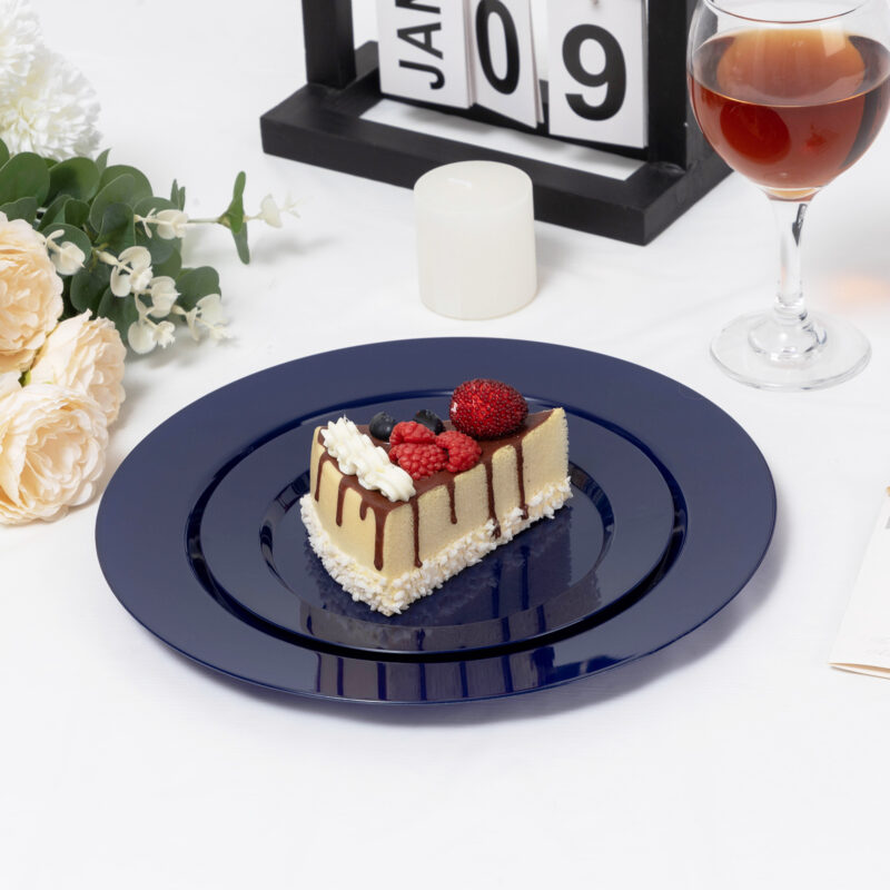 10.25& 7.5 Blue Plates Sets 4