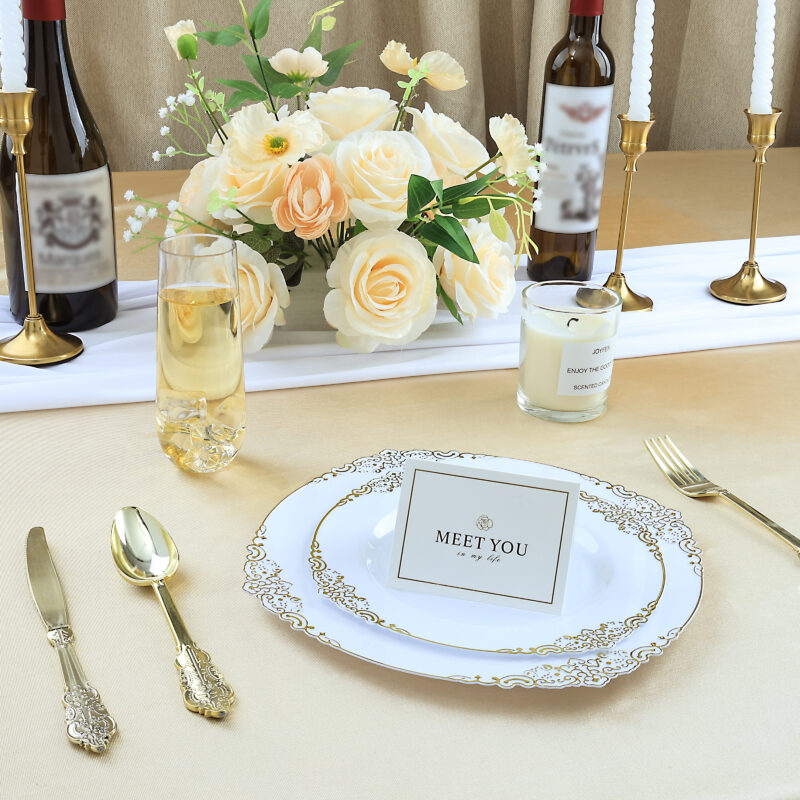 9oz Clear Round Plastic Champagne Flutes 5