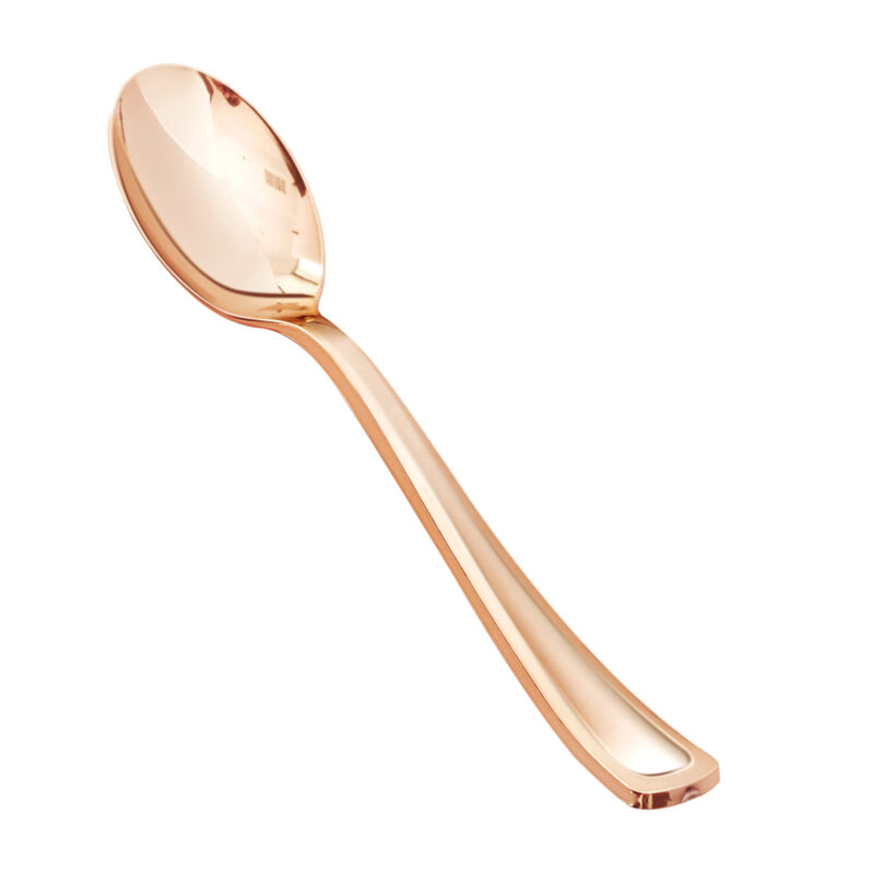 Rose Gold Plastic Spoons