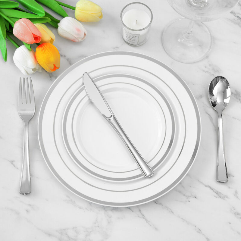 Silver Plastic Knives4