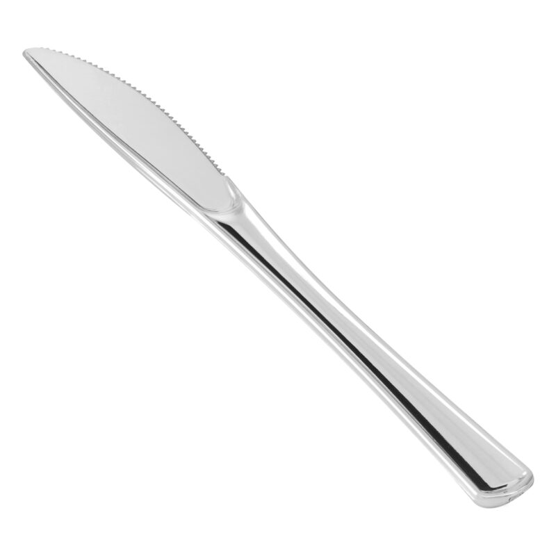 Silver Plastic Knives